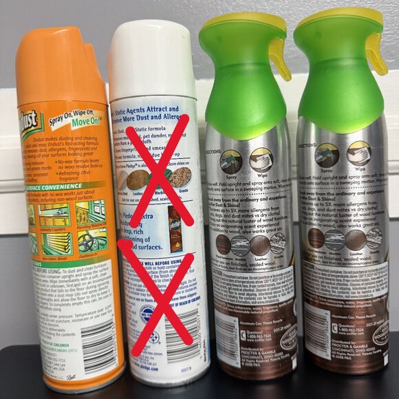 Swiffer Dust & Shine - Endust Dust & Clean - lot of 3 - Picture 2 of 2